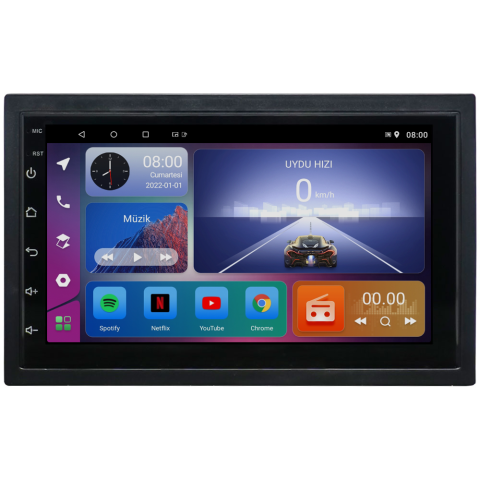 Universal Double Din Android Multimedya Sistemi